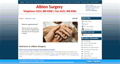Desktop Screenshot of albionsurgeryeverton.nhs.uk