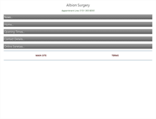 Tablet Screenshot of albionsurgeryeverton.nhs.uk